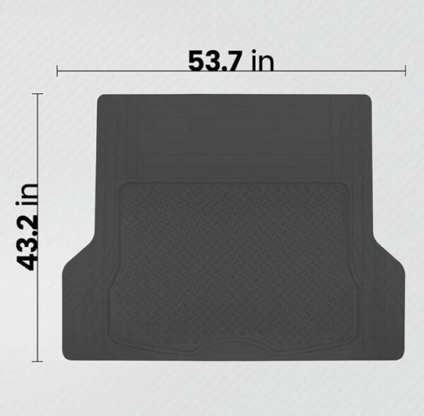 (1) Suzec 3039 - Universal Dustproof, Waterproof, Foldable, Trimmable Antiskid Car Dicky, Trunk, Boot Mat for All Cars (Size: Large, Colour: Black)|Polyvinyl Chloride (1) - Image 4