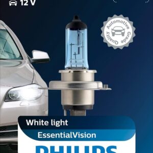 Philips 12569EVB1 H4 White Light Essential Vision Headlight (12V, 100/90W) | Xenon