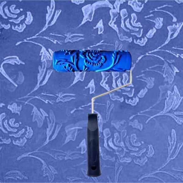 Kayra decor designer roller for wall painting 7 inch peony design roller for Wall painting roll NO08 paint Roller ( pack of 1 ) - Image 2