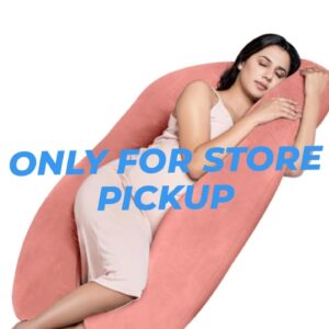 MY ARMOR Full Body U Shaped Pregnancy Pillow for Maternity & Baby Nursing | Abdomen, Hip, Spine, Neck & Head Support Cushion for Pregnant Women | Premium Velvet Outer Cover with Zip | Peach