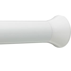 (359) amazon basics Adjustable Shower Curtain Tension Rod - 36-54', White (359)