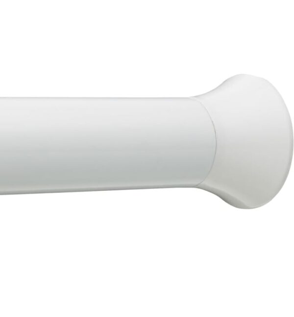 (359) amazon basics Adjustable Shower Curtain Tension Rod - 36-54', White (359)