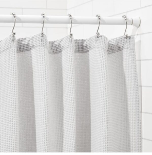 (359) amazon basics Adjustable Shower Curtain Tension Rod - 36-54', White (359) - Image 4