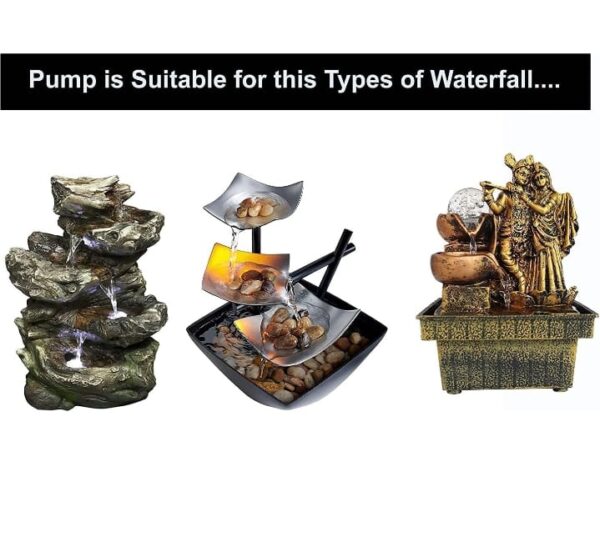 (1080) CHRONIKLE Water Flow Controller Pump or Motor with 3 LED Lights (Size: 5 x 5 x 5 CM | Color: Black | Weight: 250 gram) (1080) - Image 3