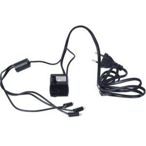 (1080) CHRONIKLE Water Flow Controller Pump or Motor with 3 LED Lights (Size: 5 x 5 x 5 CM | Color: Black | Weight: 250 gram) (1080)