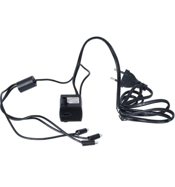 (1080) CHRONIKLE Water Flow Controller Pump or Motor with 3 LED Lights (Size: 5 x 5 x 5 CM | Color: Black | Weight: 250 gram) (1080)