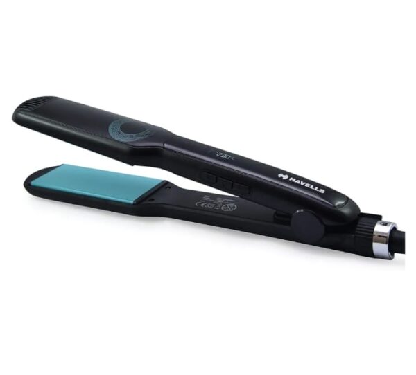 Havells HS4123 Biotin Infused Wide Plates & Temperature Control Hair Straightener (Black) (798)