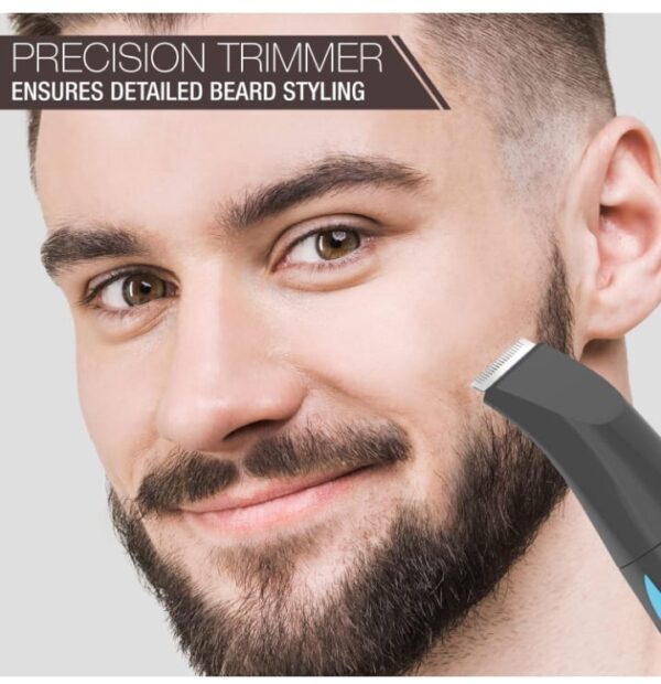 (803) Havells Multi Grooming Kit Gs6532, 5-In-1 With Protective Combs, Rechargeable - All-In-One Trimmer Comes Wth Pouch, Corded Electric (Grey) - Men ( 803) - Image 6