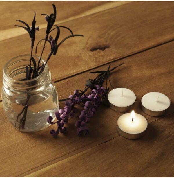 818-834 1079 ( 1615 to 1631) Amazon Brand - Solimo Wax Tealight Candles, 3-Hour Burn Time, Smokeless, No Residue (Set of 100, Unscented) (818-834 1079) ( 1615-1631)(1864 - 1880)(1882- 1898) 2257-2273 ( 2112,2128)( 2056,72) ( 2143,59) - Image 2