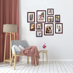 (650)Amazon Brand - Solimo Photo Frame Set (Rosewood_SPF-1571) (650)