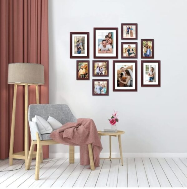 (650)Amazon Brand - Solimo Photo Frame Set (Rosewood_SPF-1571) (650)
