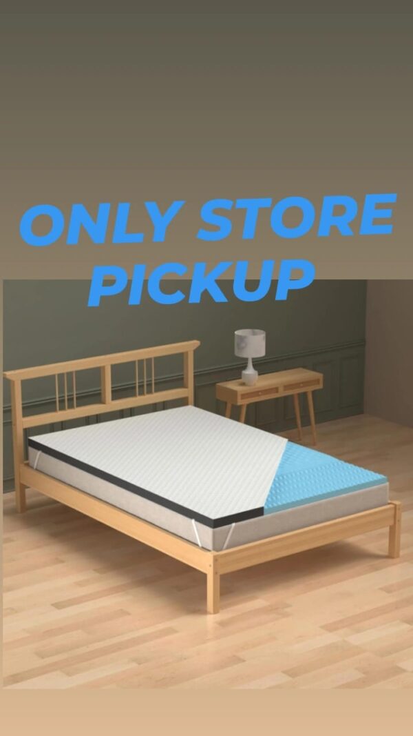 (654) My Armor 3-Zone Gel Memory Foam Mattress Topper, 2 Inch Thick Mattress Padding for Bed, Waterproof Checks Cover with Zip, White, Queen Size, 78"x60", 6.5 ft x 5 ft (654)