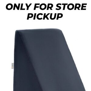 1096) FOVERA Wedge Cushion | | Wedge Pillow Memory Foam for Back Support, Acid Reflux, Snoring, GERD, Leg Elevation, Pregnancy (Dark Grey, 18L x 17.5W x 11H Inch) (1096)