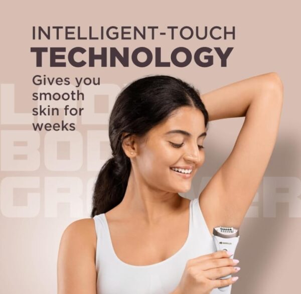 (806)Havells FD5051 Epilator, Hair Removal for Women, Wet & Dry, Cordless, Rechargeable (White)(806) - Image 2
