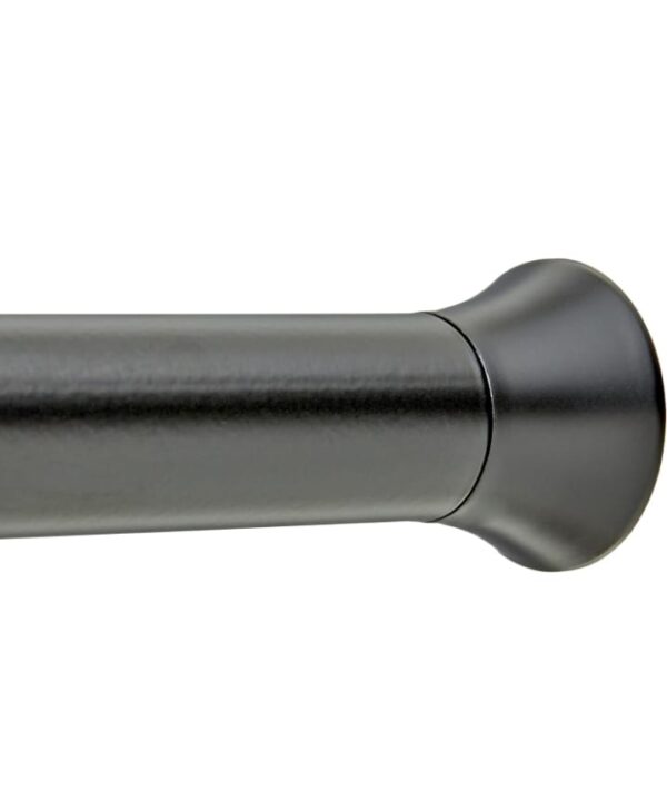 amazon basics Adjustable -Length Shower Curtain Tension Rod - 36-54 inch, Black  (877 945 876)