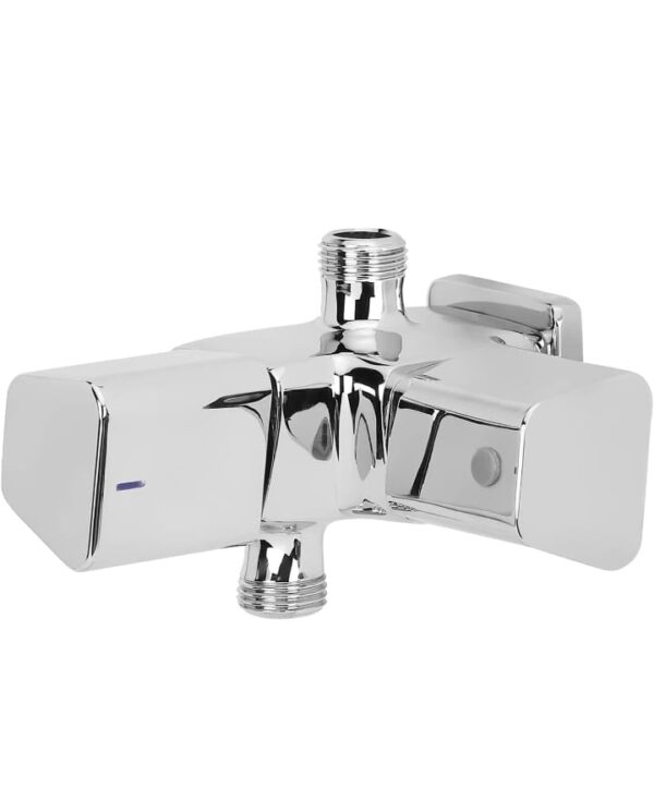 (987)Hindware Italian Collection F530006CP Starc 2-Way Angle Cock With Wall flange, Brass with Chrome Finish  (987) - Image 3