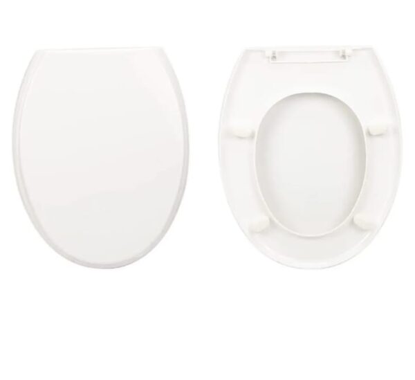 (988) Parryware Standard Polypropylene Commode Seat Cover | Toilet Seat Cover | Standard Size | White | For Bathroom Fixtures E80711C (988) - Image 3