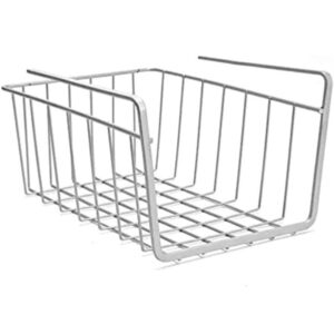 (866) Go Hooked Undershelf Basket Large 8 Inch Space Saving Durable Versatile Heavy Duty Sleek and Sturdy Efficient Compact and Durable Modern Robust Elegant Set of 2 (866)