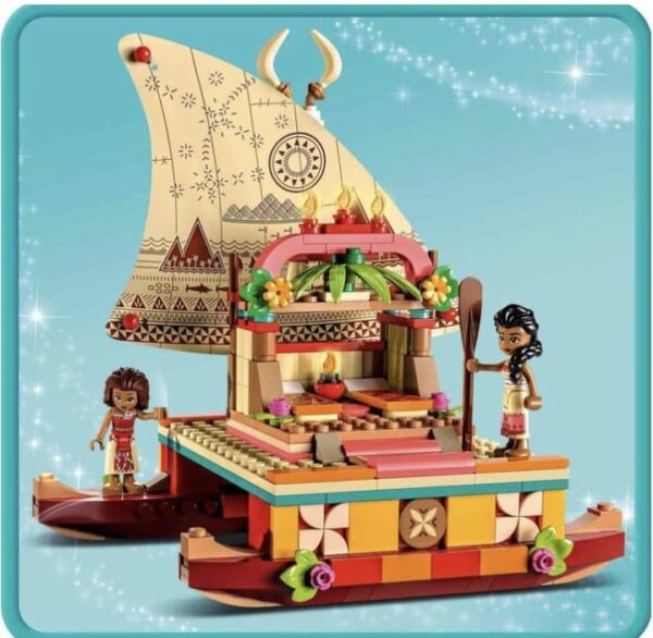 (507) LEGO Disney Moana's Wayfinding Boat 43210 Building Toy Set (321 Pieces), Multi Color (507) - Image 6