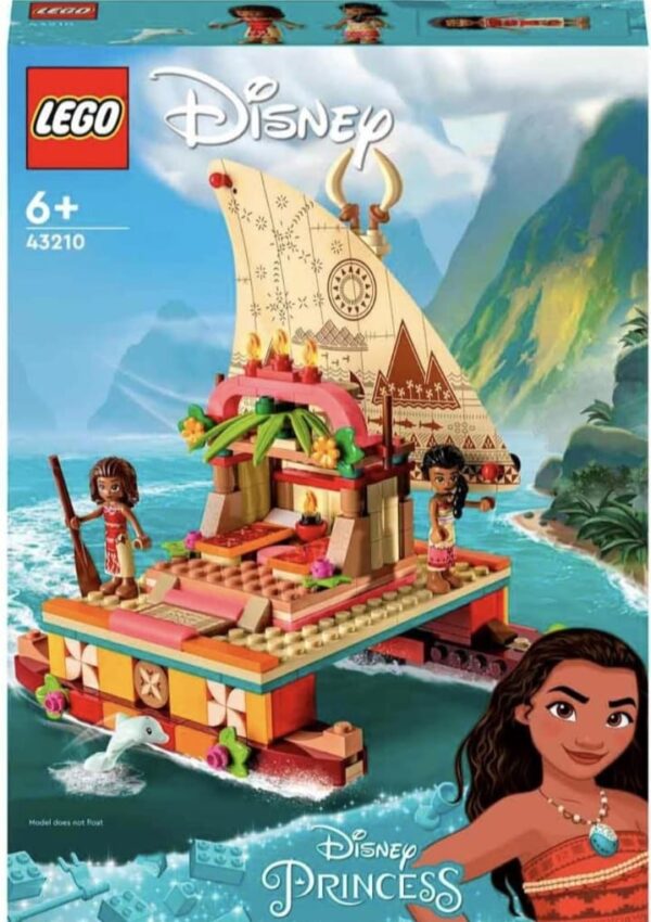 (507) LEGO Disney Moana's Wayfinding Boat 43210 Building Toy Set (321 Pieces), Multi Color (507) - Image 4