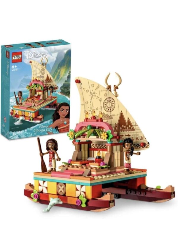(507) LEGO Disney Moana's Wayfinding Boat 43210 Building Toy Set (321 Pieces), Multi Color (507)