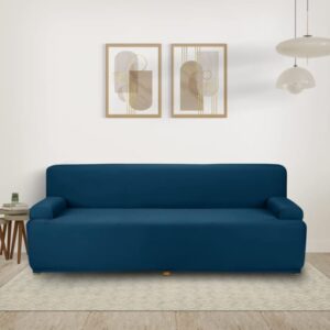 (1015) Amazon Brand - Solimo Polyester Spandex Stretchable Sofa Slipcover (3 Seater, Teal) (1015)(918,919)