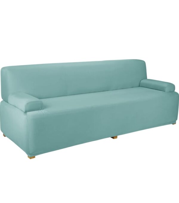 Amazon Brand - Solimo Polyester Spandex Stretchable Sofa Slipcover (3 Seater, Green) (1289,1290) - Image 3