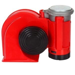 Oshotto Nautilus Pressure Twin Air Horn Compatible with Toyota Fortuner (Black/Red) (1356)