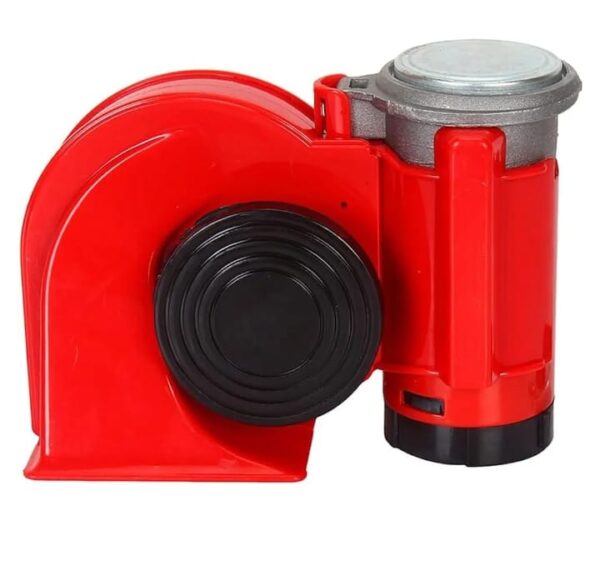 Oshotto Nautilus Pressure Twin Air Horn Compatible with Toyota Fortuner (Black/Red) (1356)
