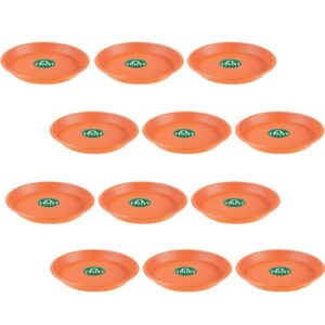 TrustBasket UV Treated Round Bottom Tray(Plate/Saucer) | Heavy Duty Highly Durable Plant saucer Gamla for Indoor Home Decor & Outdoor Balcony Garden