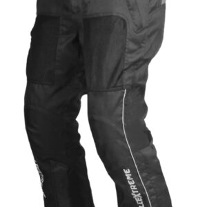 Allextreme AIR EVO Motorcycle Riding Pants Impact Protection HDEVA Protectors 300GSM Mesh-Fabric for Men All-Season Outdoor Activity Universal Fit (Black)