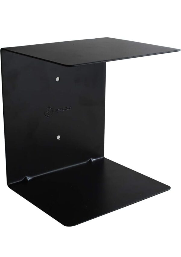 Go Hooked Heavy Duty Metal Wall Mounted Book Shelves for Study Room, Living Room and Bedrooms (4 Pcs) (Black) (1714) - Image 2