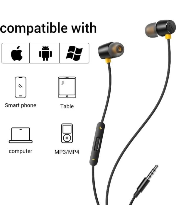 realme Buds 2 Wired in Ear Earphones with Mic (Black) (1848) - Image 3
