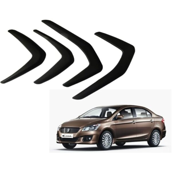 Auto Pearl O.E Type Car Bumper Protector for Ciaz (Set of 4, Black) (1342) - Image 3