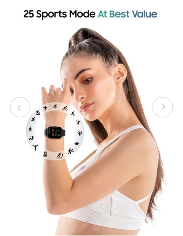 TAGG VERVE LITE SMART WATCH ( BLACK)(779) - Image 2