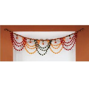 collectible india multicolour toran bandarwar bandarwar for main door temple door Diwali decoration items for home wall hanging religious (1640)