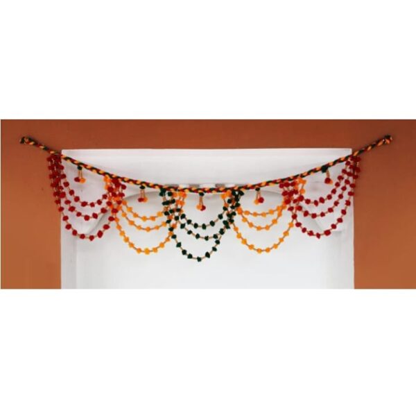 collectible india multicolour toran bandarwar bandarwar for main door temple door Diwali decoration items for home wall hanging religious (1640)