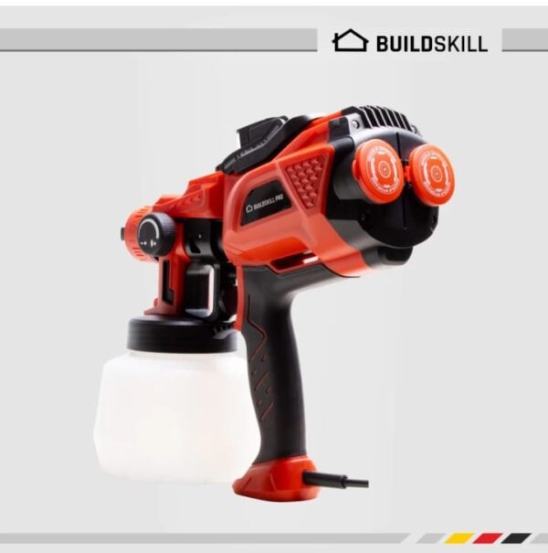 BUILDSKILL pro paint sprayer with led light 750W 32000RPM, designed for diy painting job BPS2300 HVLP 1200ml  paint Reservoir for the diy painting (1853) - Image 3