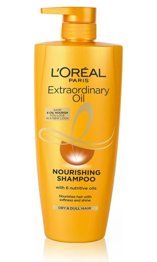 L'Oreal Paris Extraordinary 6 Oil Nourishing Shampoo For Dry & Dull Hair, 1000ml
