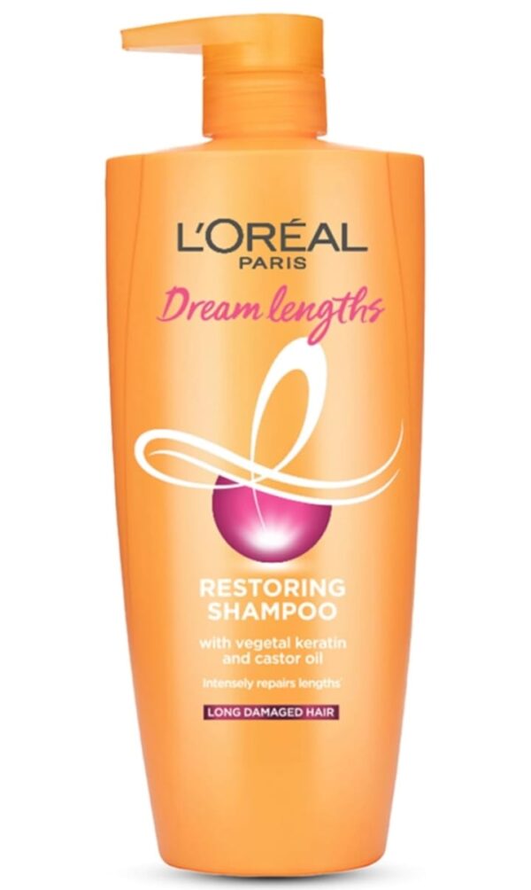 L'Oreal Paris Shampoo, Restoring shampoo & Shine, For Long and Lifeless Hair, Dream Lengths, 1l
