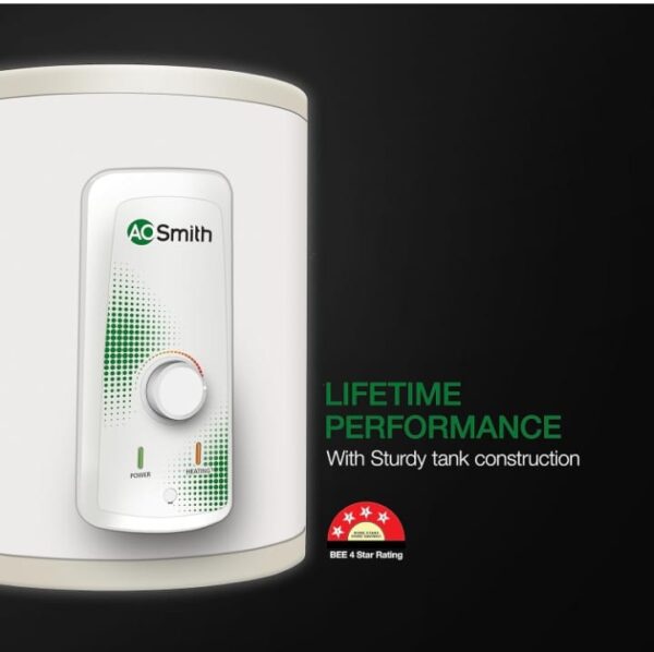 AO Smith HSE-VAS-X-025 Storage 25 Litre Vertical Water Heater (Geyser) Rust-proof outer Body|High Energy Efficiency|Suitable High-rise Buildings Wall Mounting |8 Bar High Pressure rating (1523) - Image 4