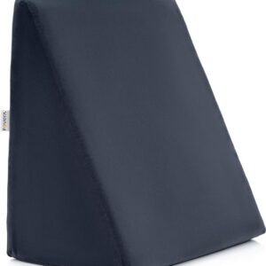 FOVERA Wedge Cushion | Wedge Pillow Memory Foam for Back Support, Acid Reflux, Snoring, GERD, Leg Elevation, Pregnancy (Dark Grey, 18L x 17.5W x 11H Inch) (1945)