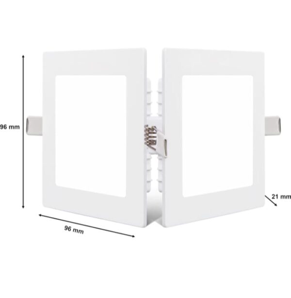 PHILIPS 5W Square AP Plus UltraGlow LED DL Recessed LED Panel Ceiling Light (Pack of 1,Warm White) - Image 3