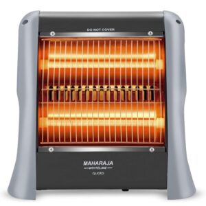 Maharaja Whiteline Quato Neo 800 Watts Quartz Heater | 2 Heat Setting | Easy to Carry | Shock Proof Body (Grey)