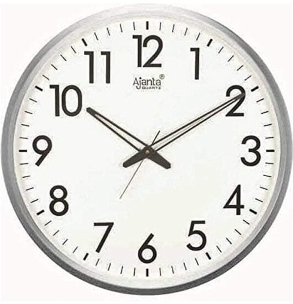 Ajanta Quartz Ajanta Abstract Quartz Analog Wall Clock(32 Cm X 32 Cm X 3.5 Cm,White) (1700,1800,1753,1652,1651) (17) (844)