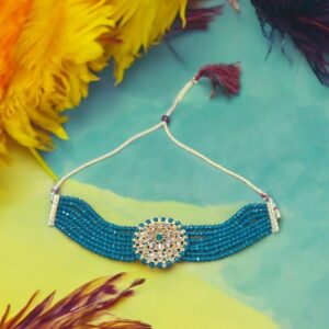 shining diya fashion Wedding Jewellery Adjustable Necklace Set For Women