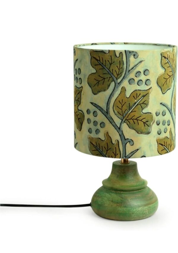 ExclusiveLane Exotic Underwater Life' Bedside Lamp Side Table Lamp for Living Room & Bedroom in Mango Wood (14 Inch, Without Bulb) Pack of 1, Led (1905) - Image 3