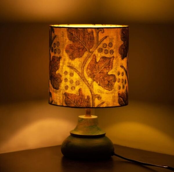 ExclusiveLane Exotic Underwater Life' Bedside Lamp Side Table Lamp for Living Room & Bedroom in Mango Wood (14 Inch, Without Bulb) Pack of 1, Led (1905) - Image 4