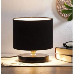 tu casa Metal-Iron Incandescent Table Lamp (Black) (1613)