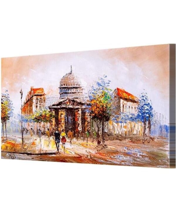 999Store Wooden Stretched Framed Wall art with frames paintings black and white abstract painting Painting home décor Landscapes canvas modern stylish room hanging ( Canvas 24X36 Inches Strectched Canvas) FLPSZ23510062016009 (871) - Image 4
